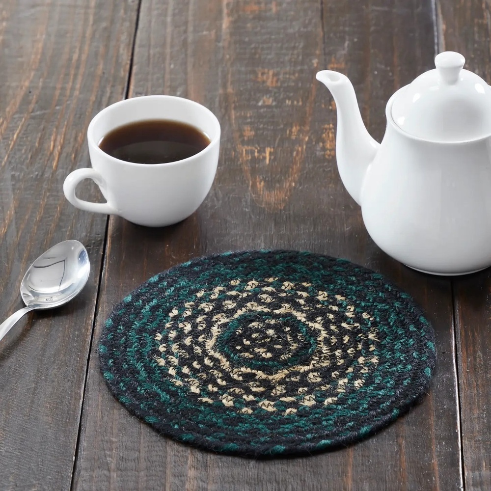 Pine Grove Jute Trivet 8 In. Set of 3